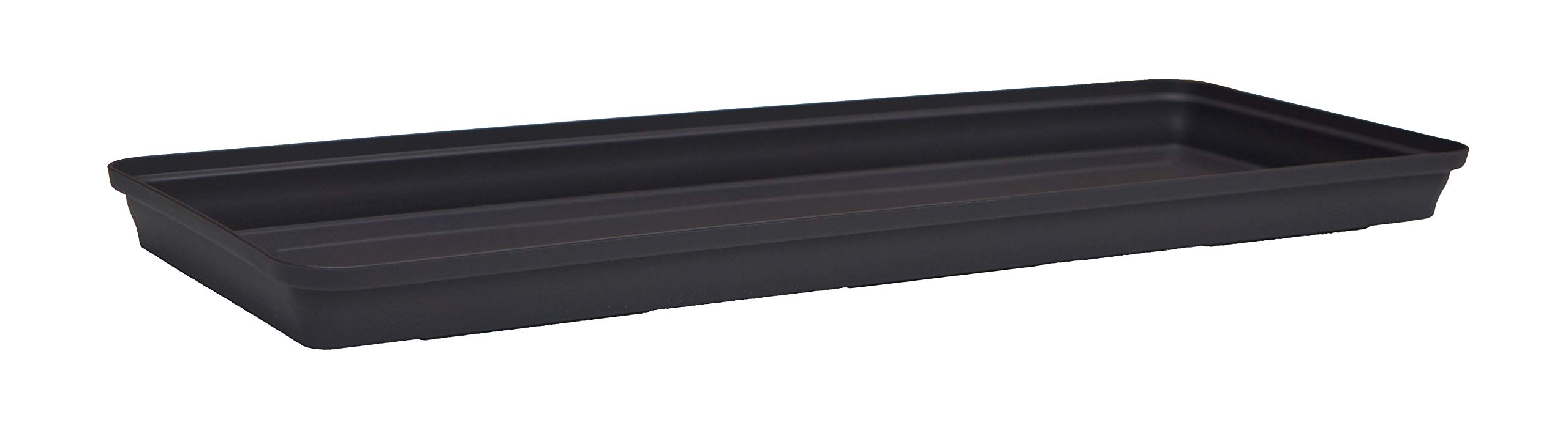 Poetic Rectangular Saucer for Granromeo-65 Pot, 59cm x 20.4cm, Anthracite