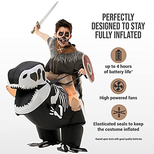 Morph Costumes Inflatable Dinosaur Costume Kids Skeleton Blow Up T Rex