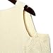 Merryfun Women's Cold Shoulder Sweater Fall Long Sleeve Knit Pullover Tops Beige,L