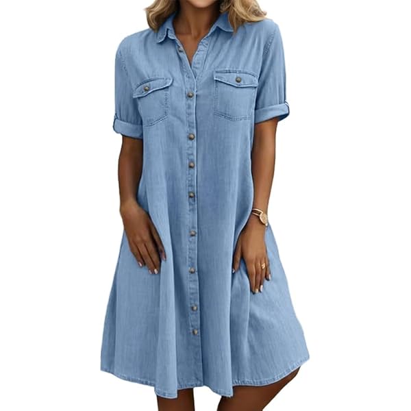 knee length dresses for ladies Jaxsyn Denim Dress