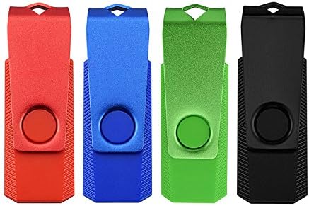 VICFUN 4pcs 8GB USB Drives 8GB USB Memory Stick 8GB Flash Drive Memory Stick 4 Pack (Black Red Blue Green)-USB 2.0