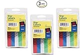 Avery® Assorted Foil Star Labels 6007, 1/2
