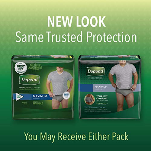 1 Depend+Incontinence+Underwear+Absorbency+Packaging