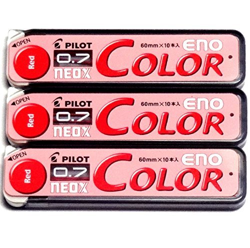 Pilot color mechanical pencil lead eno, 0.7mm, red, 10 …