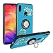 Alapmk Compatible with Xiaomi Redmi Note 7 Case, Pattern Design [with 360 ° Kickstand] Protection Cover Fit with [Magnetic Car Mount] for Xiaomi Redmi Note 7 /Redmi Note 7 Pro/Note 7s,Flower