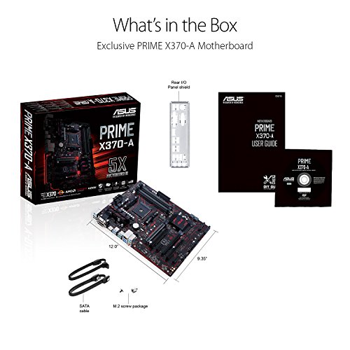 ASUS-AMD-Ryzen-AM4-DDR4-HDMI-DVI-VGA-M2-USB-31-ATX-Motherboard-Prime-X370-A