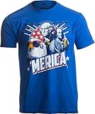 MERICA | Epic USA Patriotic American Party Patriot Unisex T-shirt Men Women Royal Blue