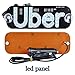 Tchrules Uber LED Sign Decor, Led Uber Sign with Suction Cups Glowing Uber Decor Accessories Uber Flashing Hook on Car Window with DC12V Car Charger Inverter