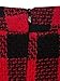 Persun Women's Red Contrast Check Print A-line Mini Skirt