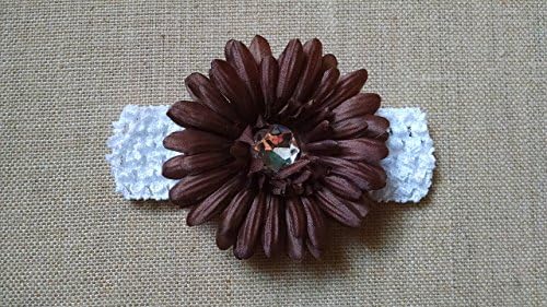 Baby Headband Brown Flower Hair accessory Infant Newborn