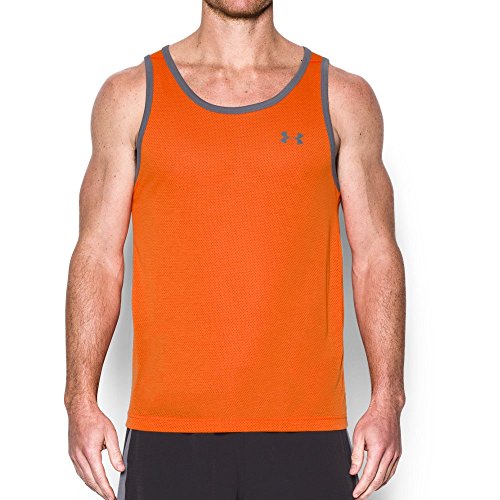 Under Armour Men's UA Threadborne Tank Top Team Orange Tank Top