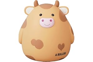 Cow Piggy Bank,Unbreakable Coin Box for Boys Kids,Cute Animal Coin Money Bank Birthday Girls Adults,Coin Saving Boxes Home De