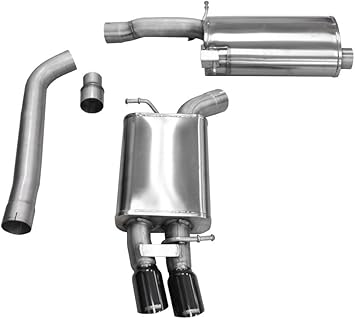 Amazon Com Corsa 14532blk Cat Back Exhaust Audi A4 B8 2 0l Turbo Automotive
