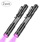 Black Lights,UV Lights,UV Flashlight,Tactical Pen Light Bright Stylus Pen Flashlight,Ultraviolet Blacklight Pet Urine Detector For Dog/Cat Urine,Dry Stains,Bed Bug, Matching with Pet Odor Eliminator