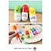 DTOL 6PCS Smiling Face Pill Shape Ballpoint Pen Cute Cartoon Favor Retractable Ball Pen