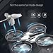 Mini UFO Quadcopter Drone ,Kingtoys JJRC H36 LED Lights Headless Mode RTF Mode 2 One Key Return Remote Control Nano Quadcopter (Black)