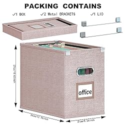 Huolewa File Organizer Box with Mesh
