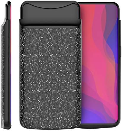 Banath Oppo Find X 6500mAh Battery Case, Li-Polymer Battery Rechargeable External Portable Charging Case Power Backup Protective Cover for Oppo Find X (Black)