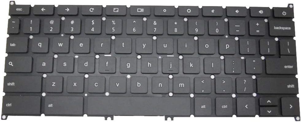 GAOCHENG Laptop Keyboard for Acer Chromebook C740 NSK-RBASC 01 PK131761A00 9Z.NBRSC.A01 NK.I1117.02A United States US Without Frame