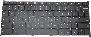 GAOCHENG Laptop Keyboard for Acer Chromebook C740 NSK-RBASC 01 PK131761A00 9Z.NBRSC.A01 NK.I1117.02A United States US Without Frame