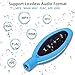 Waterproof MP3 Player, IPX8 Swimming Music Players 8GB Hi-Fi Audio Player with Underwater Headphones, Support FM Radio/MP3 Player with Clip for Swimming Water Sports.