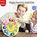 Wondertoys Wooden Shape Sorting Clock Toddlers Gifts Educational Toy for 1 2 3 Years Old Boy and Girl