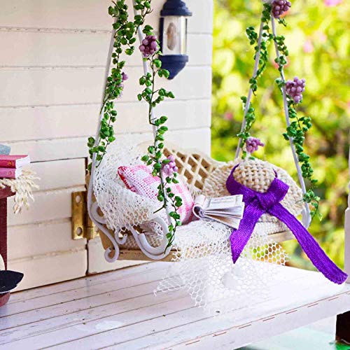 ENET handgefertigtes Miniaturpuppenhaus aus Holz, zum Selberbasteln, „My Provence Lavender Villa“, Geschenkidee – Bild 6