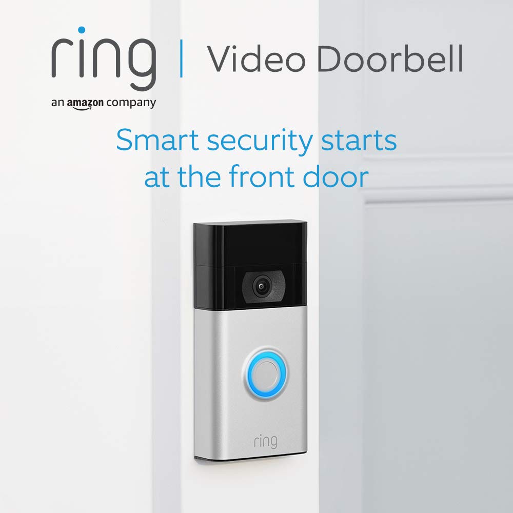 Certified Refurbished Ring Video Doorbell (2nd Gen)|Wireless Video Doorbell Security Camera with 1080p HD Video,battery-powered,Wifi,easy installation|Works with Alexa|30-day free trial of Ring Home