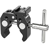 CAMVATE Super Clamp with Cold Shoe Mount for Camera Flash Light Accessorie