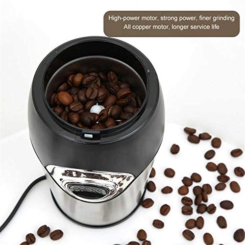 HEQIE-YONGP Elektrische Kornmühlenschleifer Kaffeemühle Multifunktions Edelstahl Elektrische Kaffeebohnenschleifer… – Bild 6