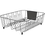Rubbermaid 6032ARBLA Large Black Dish Drainer