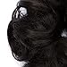 Messy Hair Bun Extensions Synthetic Updo Chignons Donut Elastic Bride Bun Ponytail Scrunchy Hairpiece Wig Accessory for Women 35g Black-Mediumthumb 4
