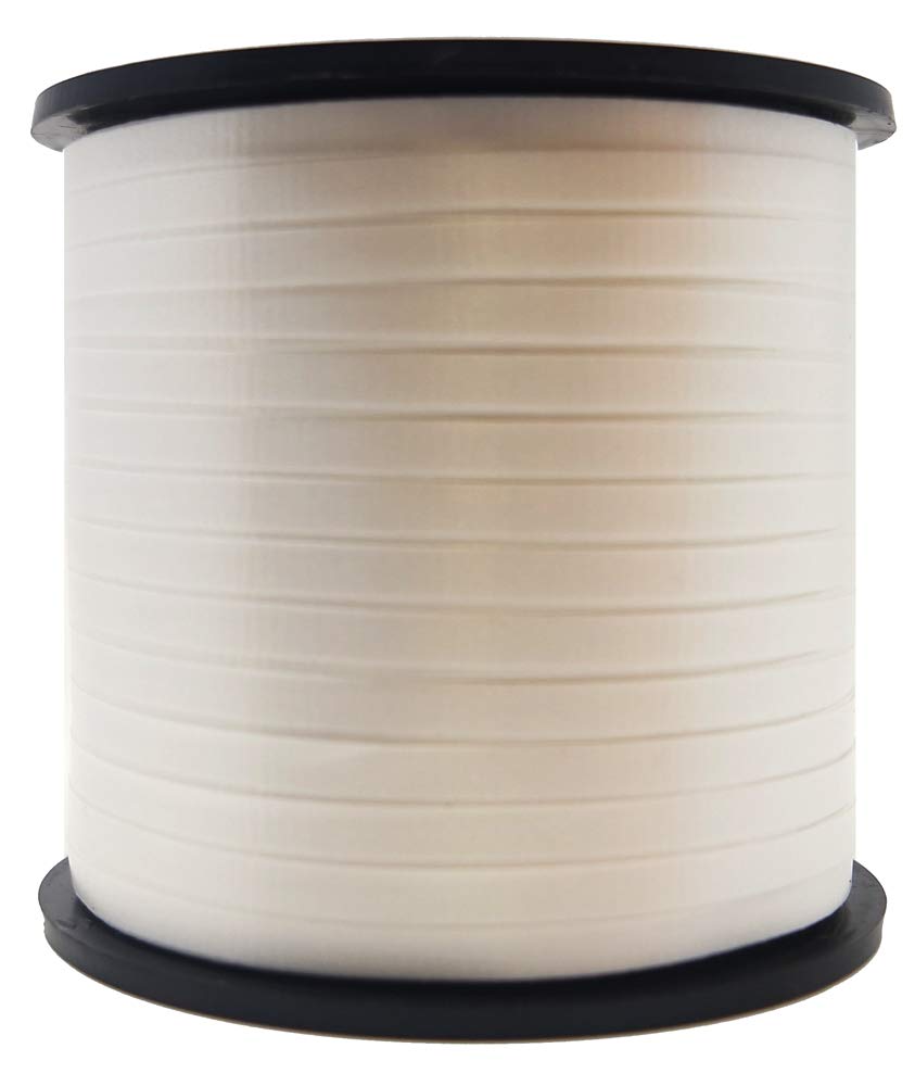 White Curling Ribbon (91 Meters) 1 Count - Vibrant & High-Quality Ribbon, Ideal for Gift Wrapping, Decor & Crafting