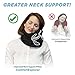 Neck Support Travel Pillow - Temperature Control Breathable Material - Cozy Soft Support Scarf Wrap - Portable Lightweight Compact for Airplanes - Travel Pillows for Airplanes (Grey)