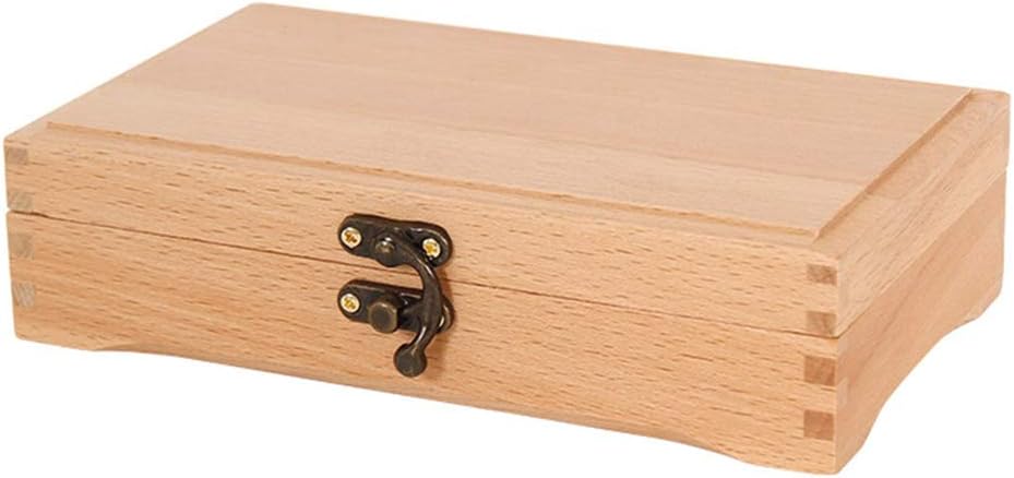 Caja de madera con bisagras, artista Pastel Pluma marcador y ...