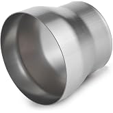 A-KARCK Exhaust Adapter Connector 4" ID to 5" OD, Exhaust Pipe Reducer 4" Overall Length Stainless Steel