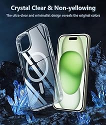FNTCASE for iPhone 15-Plus Phone Case: Clear Case