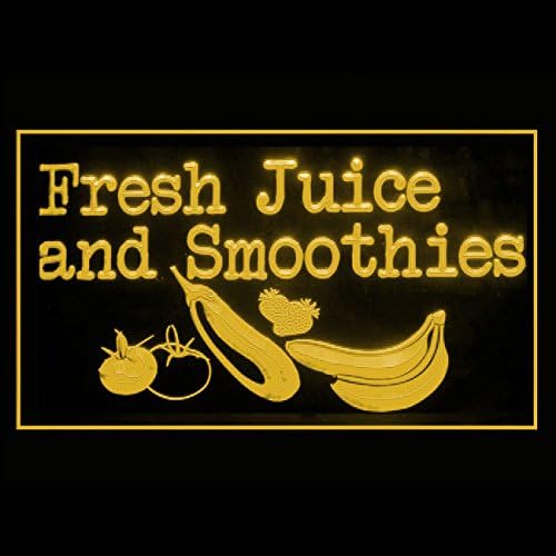 110242 Fresh Juice Smoothies Pineapple Organic Display LED Light Sign