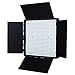 Fovitec Portable 600 LED Bi-Color Studio Panel with Barn Doors, 36W, 95+ CRI, 3200-5600K Color Temperature for Video and Photography - Includes DMX, V-Lock Mount, and Case