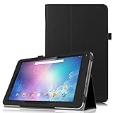 Fintie Dragon Touch V10 Case, Premium Slim Fit PU Leather Folio Stand Cover with Stylus Holder for Dragon Touch V10 10-Inch Android Tablet, Black