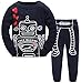 Hugbug Toddler Boys Cute Robot Heart Pajamas  Dark Blue 2T