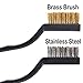 20 pcs Wire Brush Metal Brush for Cleaning Welding Slag and Rust (Stainless Stell and Brass) Scratch Brush Curved Handle Slag Brush Masonry Brush Wire Bristle Rust Brush