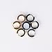 Adecco LLC Men Women 316L Stainless Steel Unique Small Hoop Earrings Huggie Ear Piercings Hypoallergenic (rainbow)