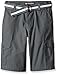 Southpole Big Boys Belted Ripstop Basic Cargo Short with Washing All Season, Charcoal, 12