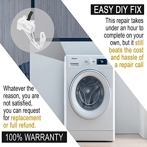 [UPGRADED] 3406107 Dryer Door Switch Replacement by Seentech Exact for