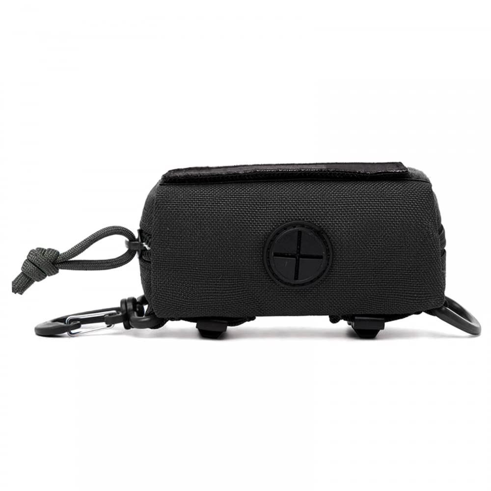 Dog Poop Bag Holder,Dog Waste Bag Dispenser Can Hold 2 Roll Poop Bag W/Carabiner for Leash Walking Dogs Pets (without Poop Bag)