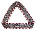 Wigspedia Native American Pattern Handmade Elastic Stretch Seed Beaded Headband Hair Accessories (Red/Turquoise Diamond)