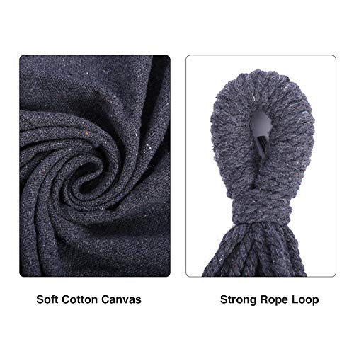 RedSwing Hängesessel zum Aufhängen, Seilschaukel mit 2 Kissen und Hardware-Kits, hochwertiges Baumwollgewebe für… – Bild 6