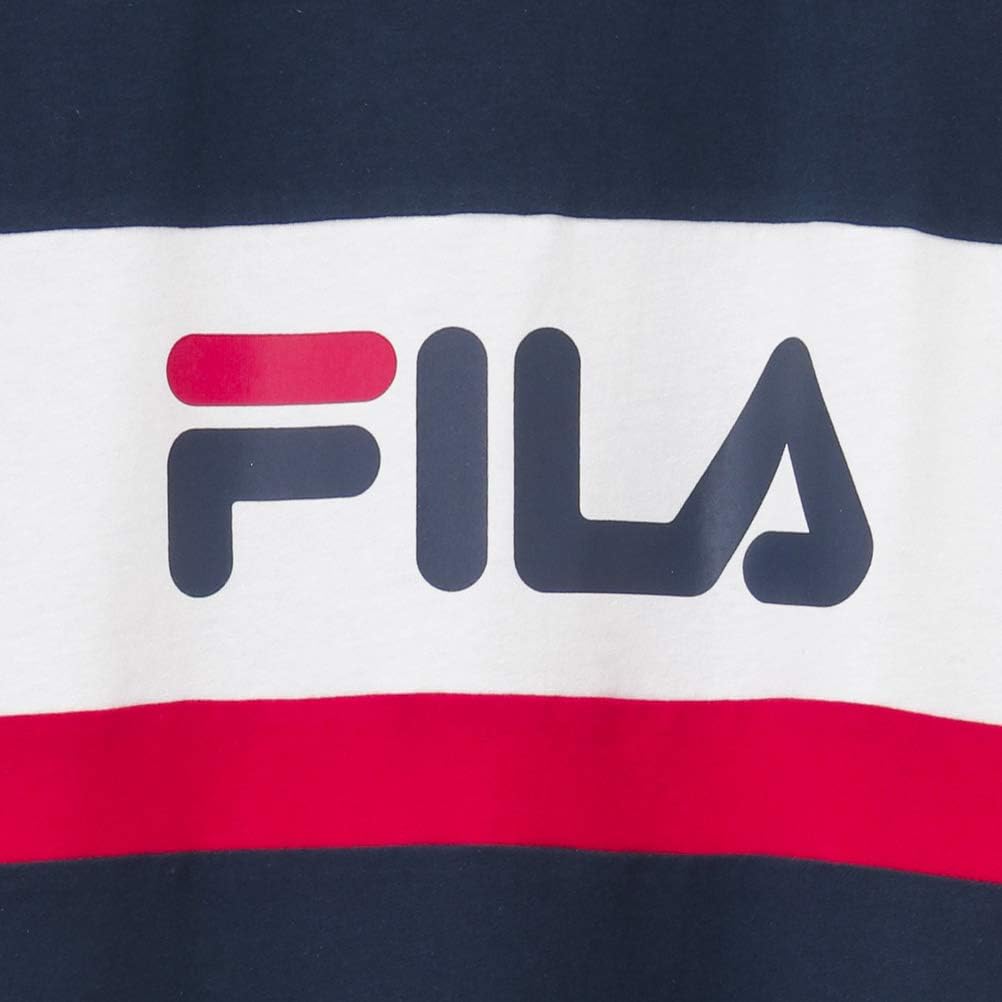 Amazon Fila フィラ 子供 女の子 ワンピース 半袖 Tシャツワンピ キッズ ガールズ 肩開ワンピース ビッグシルエット ロングtシャツ 肩あき Fm1055 パープル 1cm ワンピース チュニック 通販