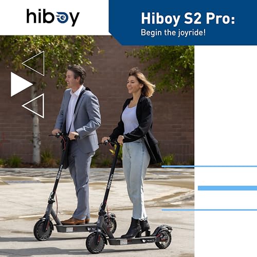 Hiboy S2 Pro Electric Scooter with Seat, 500W Motor, 10" Solid Tires